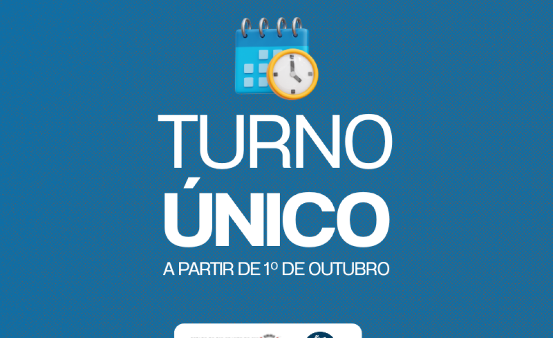 Município adota turno único de 6 horas no serviço público a partir de 1 de outubro