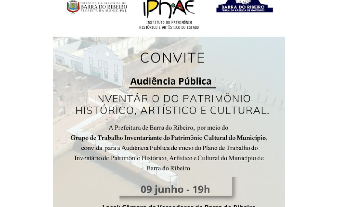Participe da Audiência Pública!