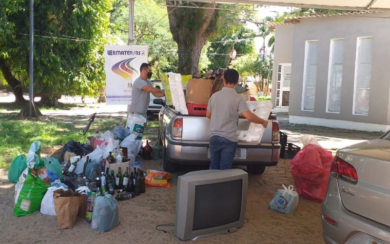 Recolhimento de material recicláveis