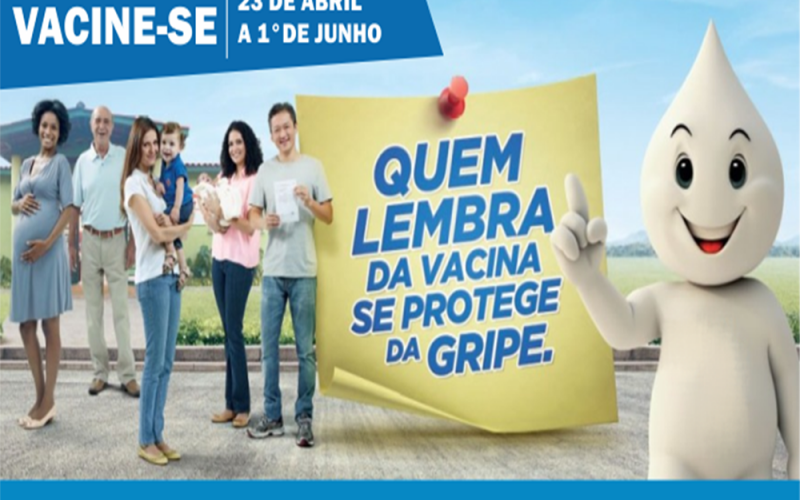 CAMPANHA NACIONAL DE VACINAÇÃO CONTRA A GRIPE COMEÇA NESTA SEGUNDA-FEIRA